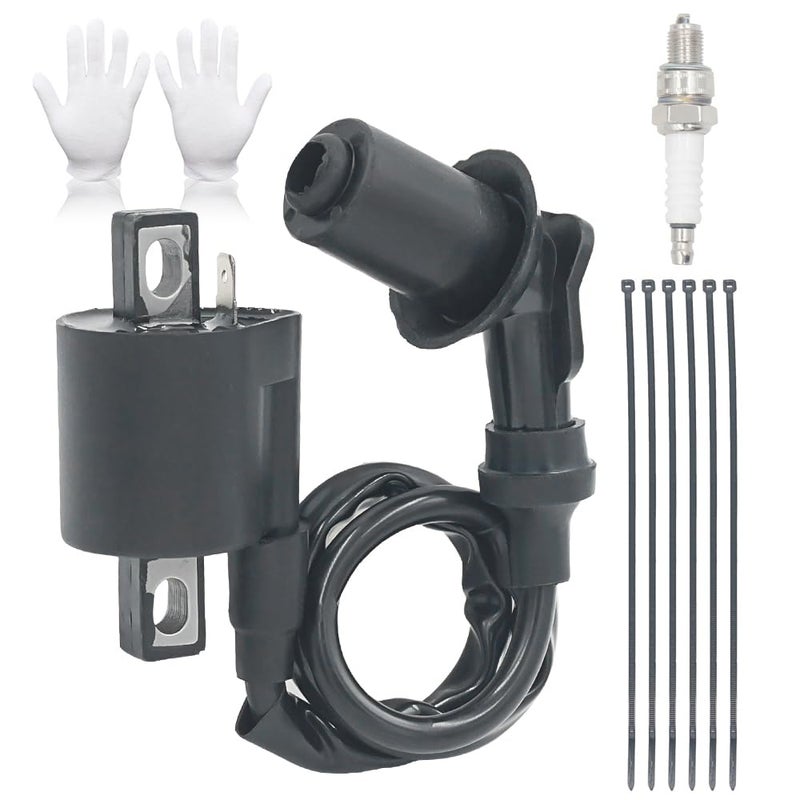 Triumilynn Ignition Coil Replacement for Yamaha Bear Tracker 250 YFM 250 1999-2004, Blaster 200 Timberwolf Raptor 250, Big Bear 350, Kodiak 400 Coil - Image 1